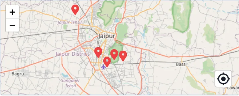 GIS-based emergency alert tracking, showing alert locations plotted on a map.